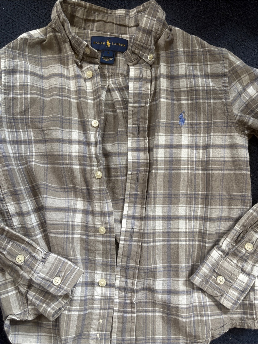 Lightweight Ralph Lauren Plaid Button-Down shirt